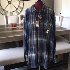 Mens 4XB Flannel Shirt by Sonoma NWTS